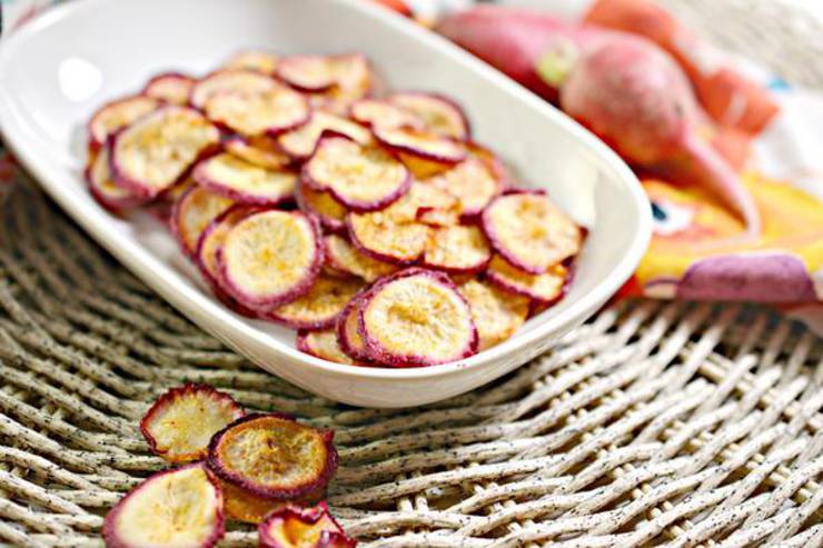 Keto Chips – BEST Low Carb "Potato" Chip Recipe {Easy – Homemade} Radish Chips