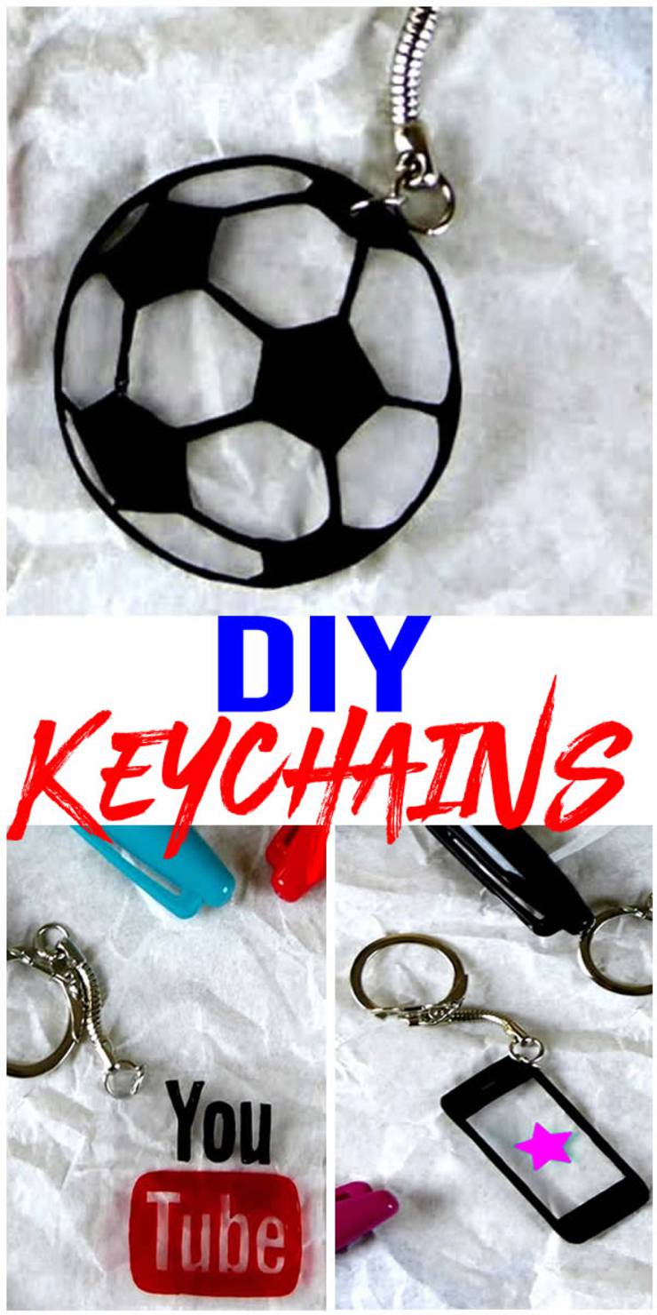 3 Fun Keychain DIYs – DIY Key Chains You Will Want To Make - DIY Craft Projects For Kids and Adults