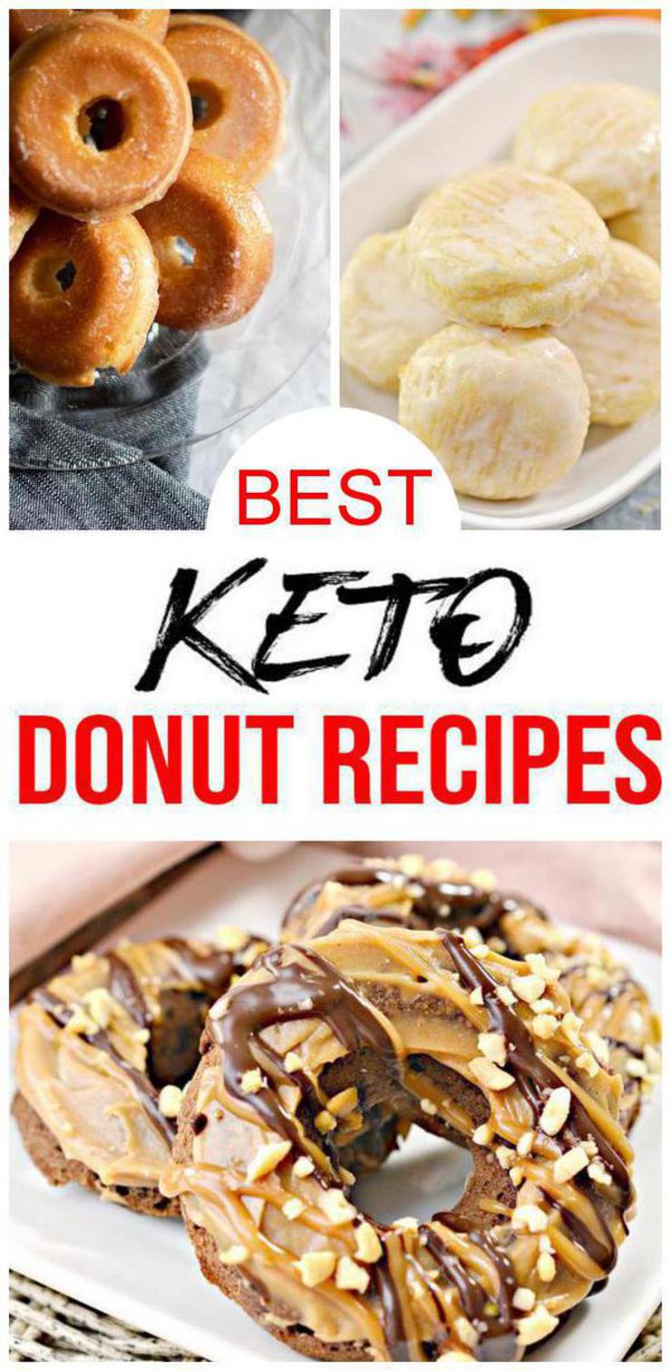 12 Keto Donut Recipes – BEST Low Carb Keto Donut Ideas – Easy Ketogenic Diet Snacks – Breakfast - Desserts – Lunch - Dinner - Snacks