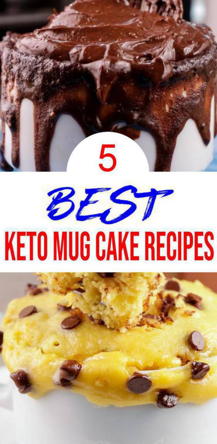 5 Keto Mug Cake Recipes – BEST Low Carb Keto Mug Cakes Ideas – Easy Ketogenic Diet Snacks – Breakfast – Desserts – Snacks