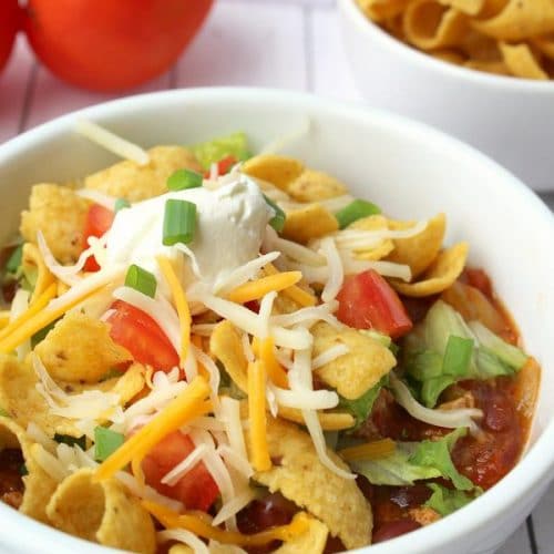 Frito Taco Salad – EASY Ground Beef Recipes – BEST Mexican Dinners – Crock Pot - Slow Cooker Recipe – Homemade Dinner – Lunch – Side Dishes