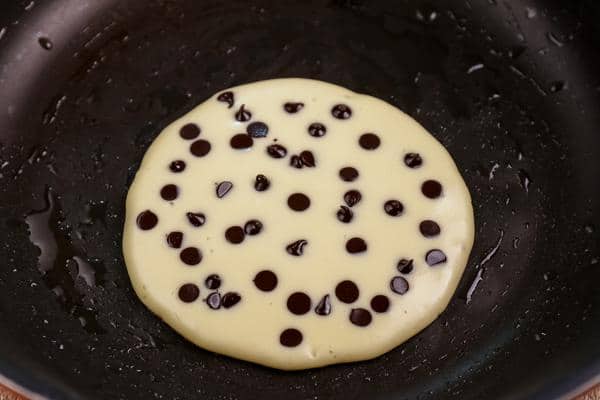 Keto Chocolate Chip Pancakes