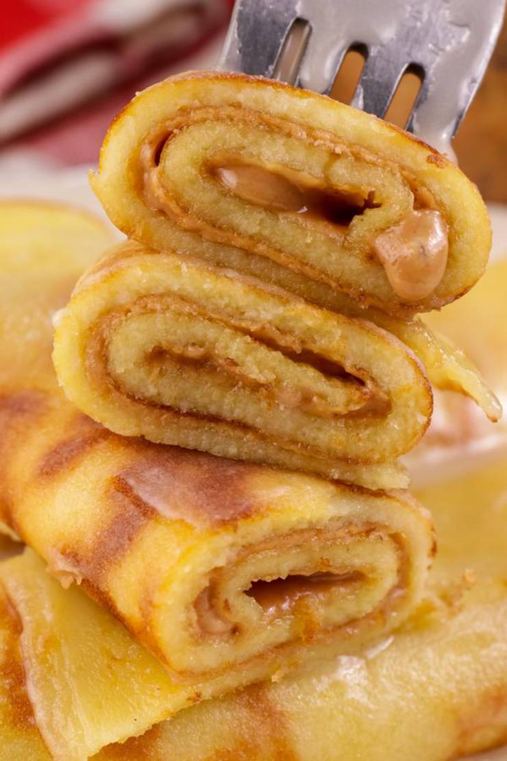BEST Keto Glaze Donut Pancake Roll Ups – Low Carb Keto Pancake Glazed Donut Recipe – Quick and Easy Ketogenic Diet Idea