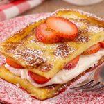 BEST Keto French Toast – Low Carb Keto Strawberry Cheesecake Stuffed French Toast Recipe – 90 Second Microwave Bread For Easy Ketogenic Diet French Toast