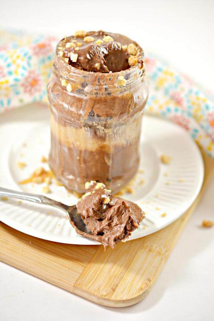 BEST Keto Snickers Cups! Low Carb Keto Chocolate Caramel Snickers Candy Pudding Idea – No Bake – Dessert – Treat – Snack – Sugar Free – Gluten Free – Creamy Pudding