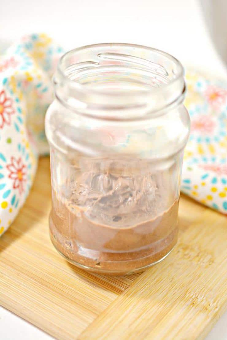 Keto Mini Mason Jar Snickers Pudding Cups
