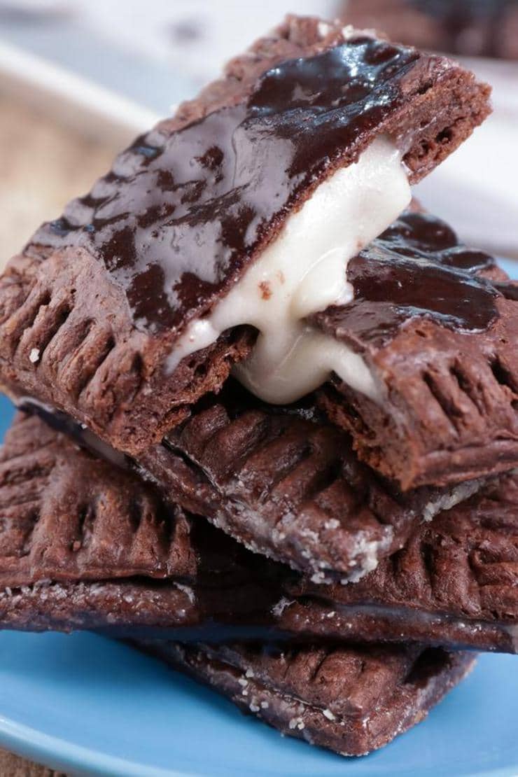 Keto Pop Tarts – {EASY} Low Carb Keto Frosted Oreo Cookie Chocolate Pop Tarts Recipe – BEST Ketogenic Diet Idea - Gluten Free