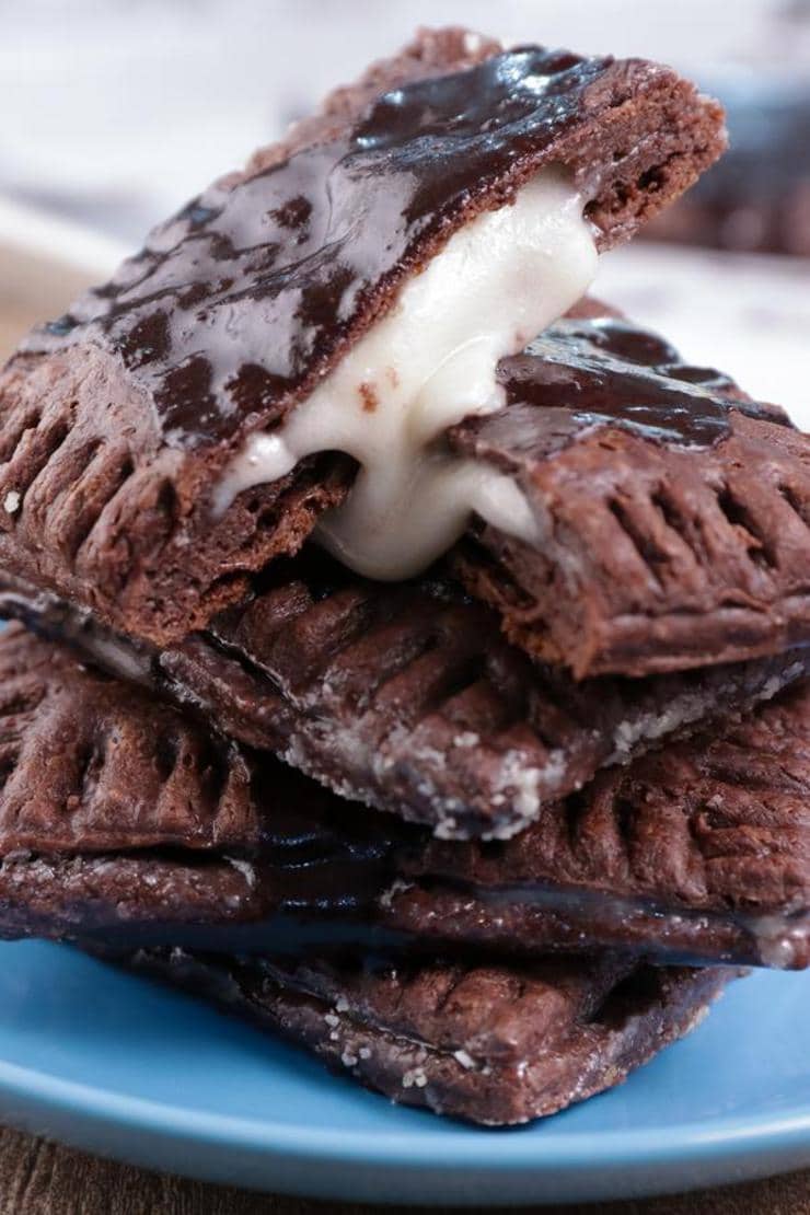 Keto Pop Tarts – {EASY} Low Carb Keto Frosted Oreo Cookie Chocolate Pop Tarts Recipe – BEST Ketogenic Diet Idea - Gluten Free