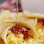 Keto Low Carb Breakfast Burrito Wraps – Ketogenic Diet Recipe Pancake Breakfast Burrito Roll Ups – Completely Keto Friendly & Beginner