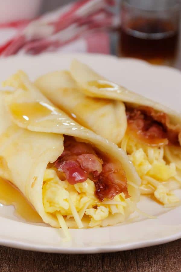 Keto Low Carb Breakfast Burrito Wraps – Ketogenic Diet Recipe Pancake Breakfast Burrito Roll Ups – Completely Keto Friendly & Beginner 