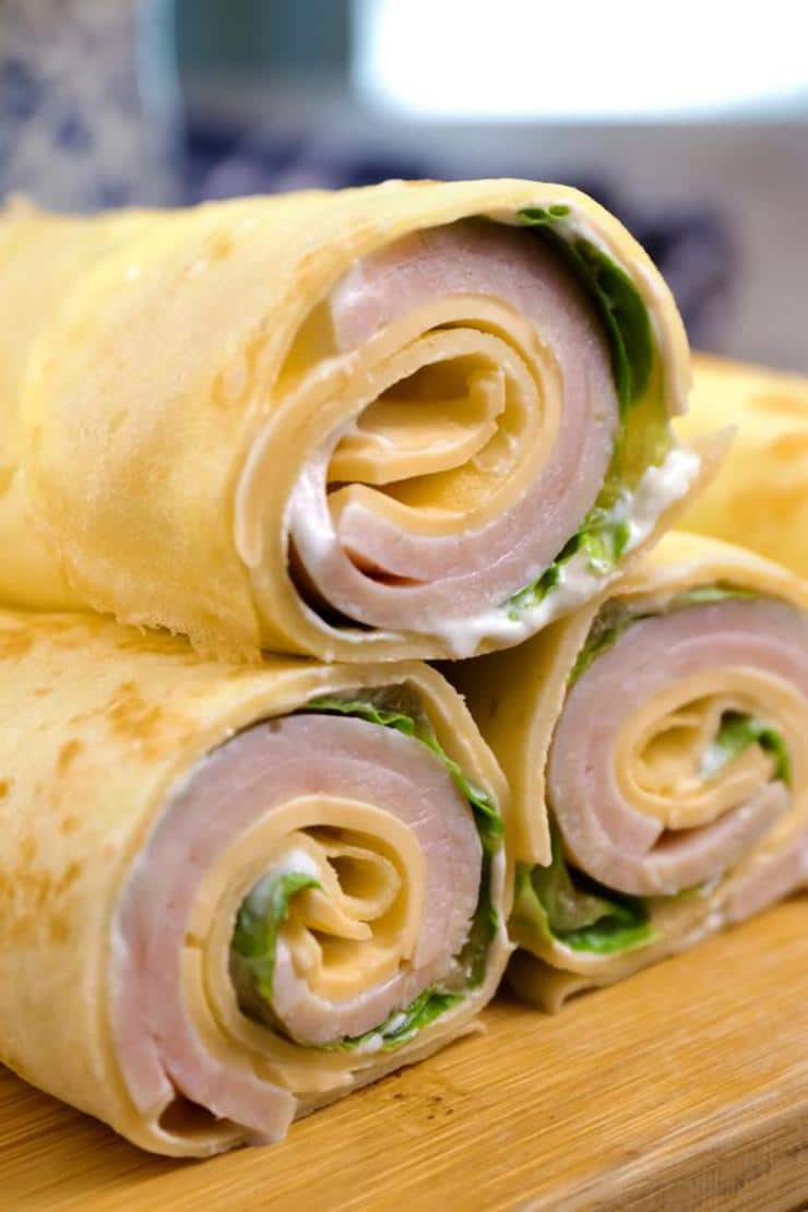 Keto Low Carb Turkey Cream Cheese Wraps – Ketogenic Diet Recipe Roll