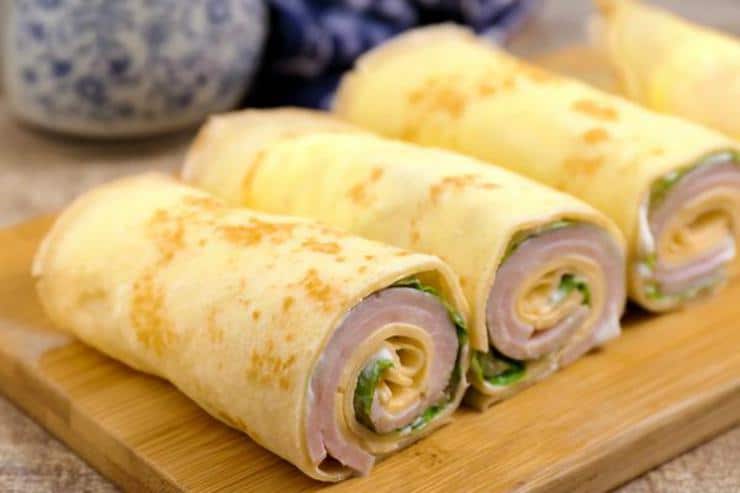 Keto Low Carb Turkey Cream Cheese Wraps Ketogenic Diet Recipe Roll 