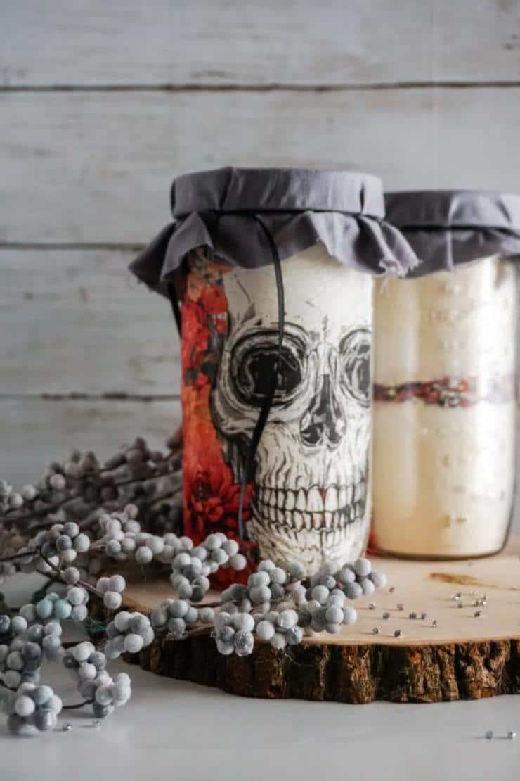 Skull Cookie Mason Jars – BEST Halloween Mason Jar Craft Project You ...