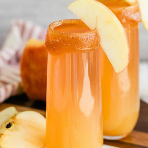 Alcoholic Drinks – BEST Champagne Apple Cider Mimosa Recipe – Easy and Simple Fall Cocktail Alcohol Drinks