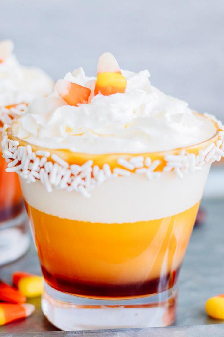 Alcoholic Drinks – BEST Candy Corn Vodka Cocktail Recipe – Easy and Simple Fall Cocktail Alcohol Drinks - Halloween Boozy Idea