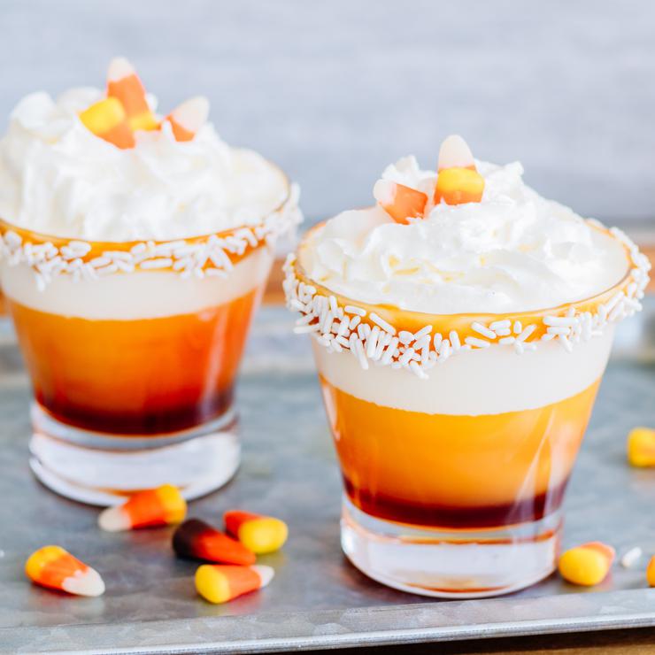 Alcoholic Drinks – BEST Candy Corn Vodka Cocktail Recipe – Easy and Simple Fall Cocktail Alcohol Drinks - Halloween Boozy Idea