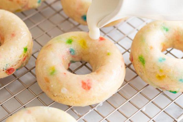 Gluten Free Cake Mix Funfetti Donuts