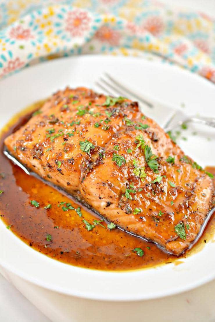 Keto Salmon – BEST Low Carb Honey Garlic Salmon Recipe {Easy – Homemade