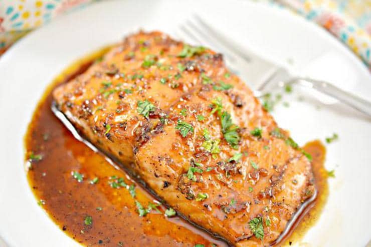 Keto Salmon – BEST Low Carb Honey Garlic Salmon Recipe {Easy – Homemade} Gluten Free Baked Fish