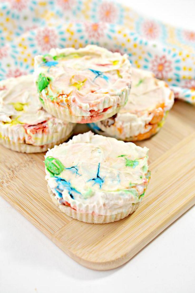 Keto Cheesecake – BEST Low Carb Keto Monster Cookie Cheesecake Bites – No Bake Easy – Snacks – Desserts – Gluten Free - Sugar Free