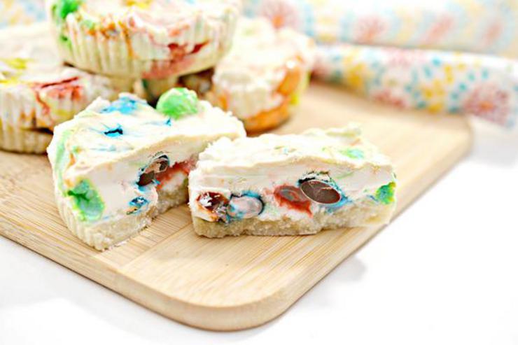 Keto Cheesecake – BEST Low Carb Keto Monster Cookie Cheesecake Bites – No Bake Easy – Snacks – Desserts – Gluten Free - Sugar Free