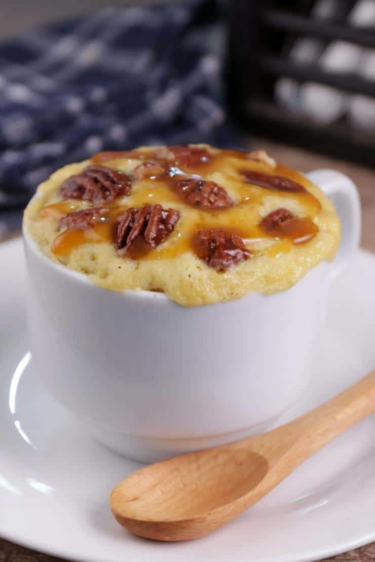 BEST Keto Mug Cakes! Gluten Free Low Carb Microwave Pecan Pie In A Mug Idea – Quick & Easy Ketogenic Diet Recipe – Completely Keto Friendly Baking