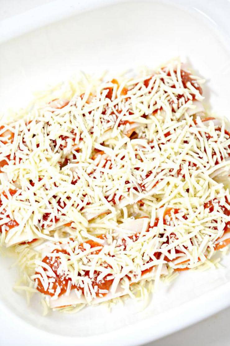 Keto Pepperoni Pizza Lasagna Roll Ups