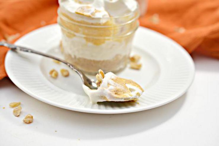 BEST Keto Pumpkin Cheesecake! Low Carb Keto Pumpkin Cheesecake In Mason Jar Idea – No Bake – Dessert – Treat – Snack – Sugar Free – Gluten Free
