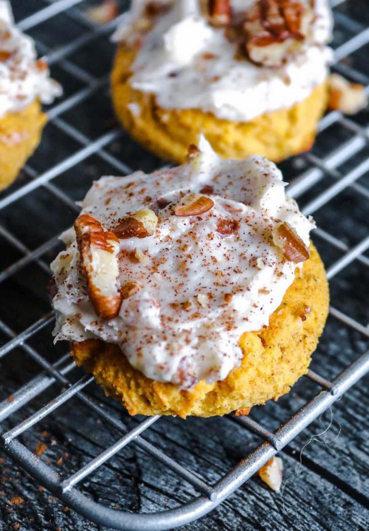 Keto Pumpkin Cookies – Best Low Carb Pumpkin Recipe – Pumpkin Cookies With Cream Cheese Frosting Gluten Free