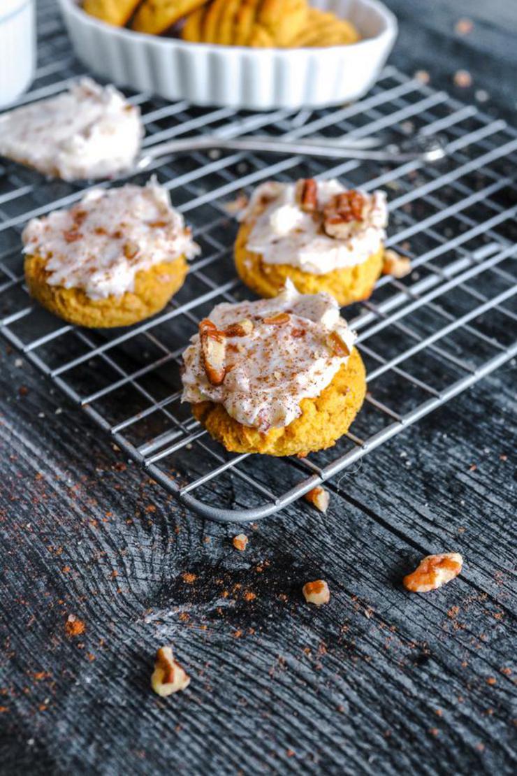 Keto Pumpkin Cookies – Best Low Carb Pumpkin Recipe – Pumpkin Cookies With Cream Cheese Frosting Gluten Free