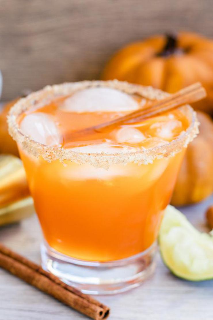 Alcoholic Drinks – BEST Thanksgiving Margarita Recipe – Easy and Simple On The Rocks Alcohol Drinks