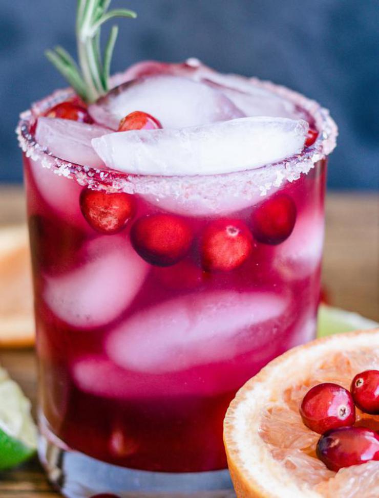 Alcoholic Drinks – BEST Christmas Margarita Recipe – Easy and Simple On
