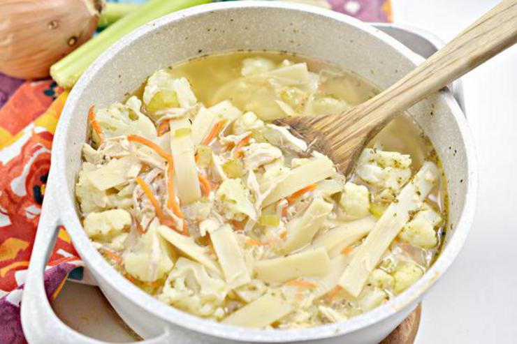 Keto Chicken Noodle Soup