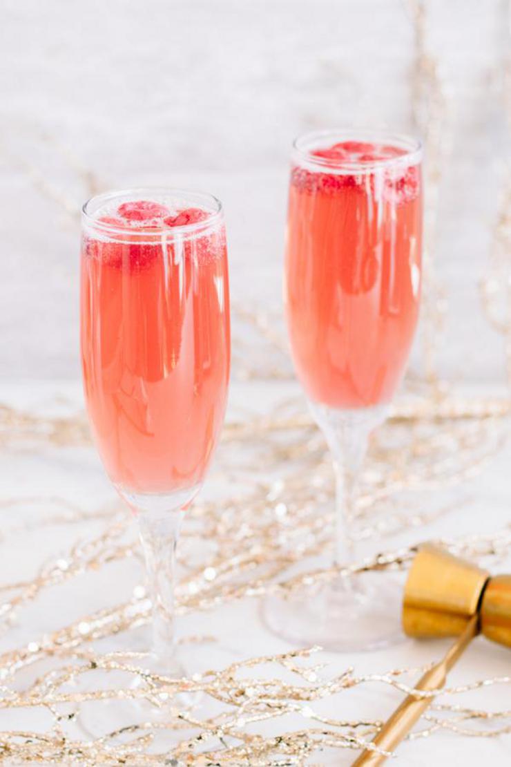 Alcoholic Drinks – BEST Christmas Mimosa Recipe – Easy and Simple New Years Cocktail Drinks