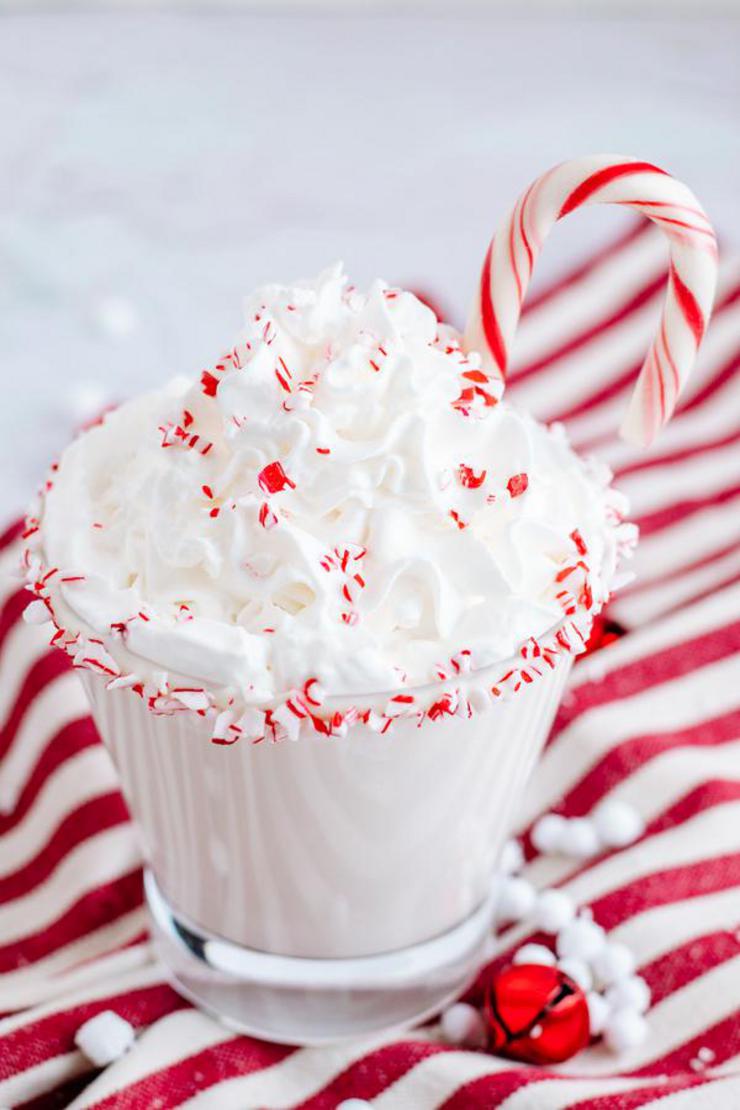 Hot Chocolate Drinks – BEST Candy Cane Hot Chocolate Recipe – Easy and Simple Christmas Holiday Drink Idea