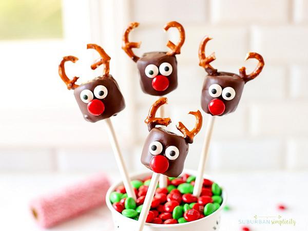 Chocolate Covered Marshmallow Reindeer