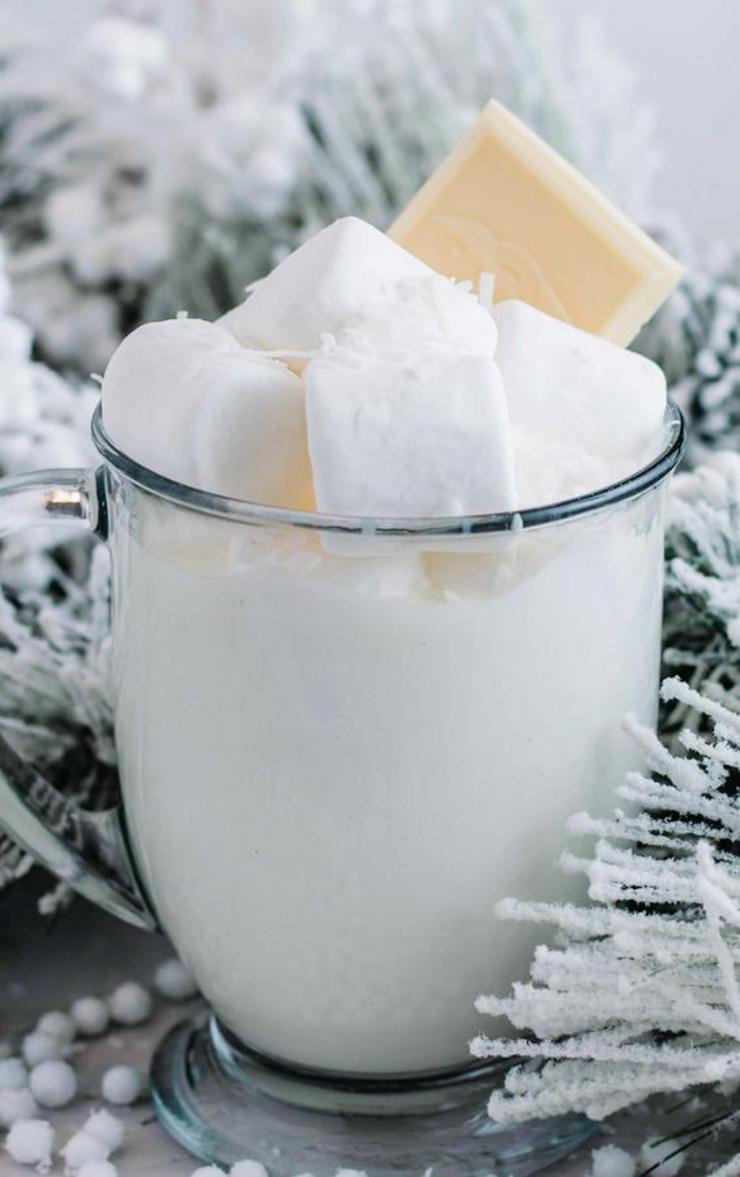 Hot Chocolate Drinks – BEST Creamy White Hot Chocolate Recipe – Easy