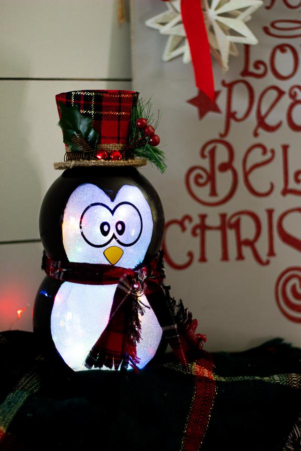 Diy Penguin Christmas Decoration