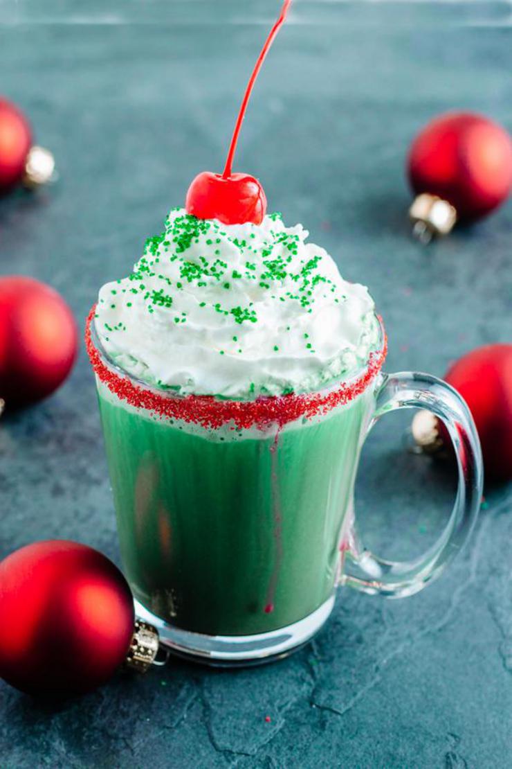 Hot Chocolate Drinks – BEST Grinch Hot Chocolate Recipe – Easy and Simple Holiday Drink Idea
