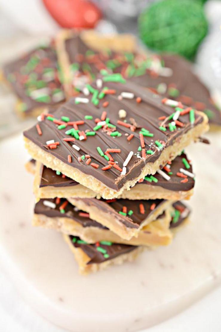 Keto Christmas Crack Low Carb Toffee Crackers