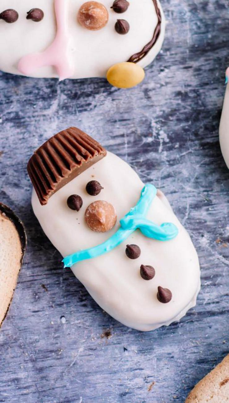 Christmas Cookies – BEST Snowman Cookie Recipe – {Easy} Holiday Cookies – Party Food – Desserts – Snacks