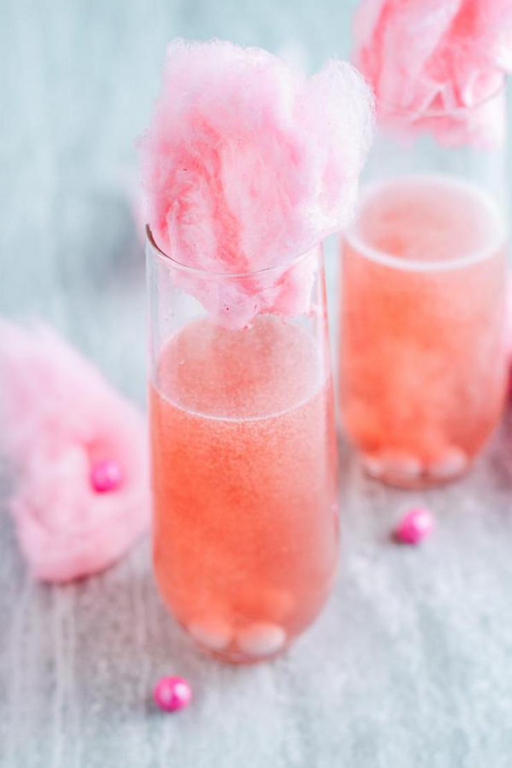 Alcoholic Drinks – BEST Cotton Candy Champagne Cocktail Recipe – Easy and Simple Alcohol Drinks