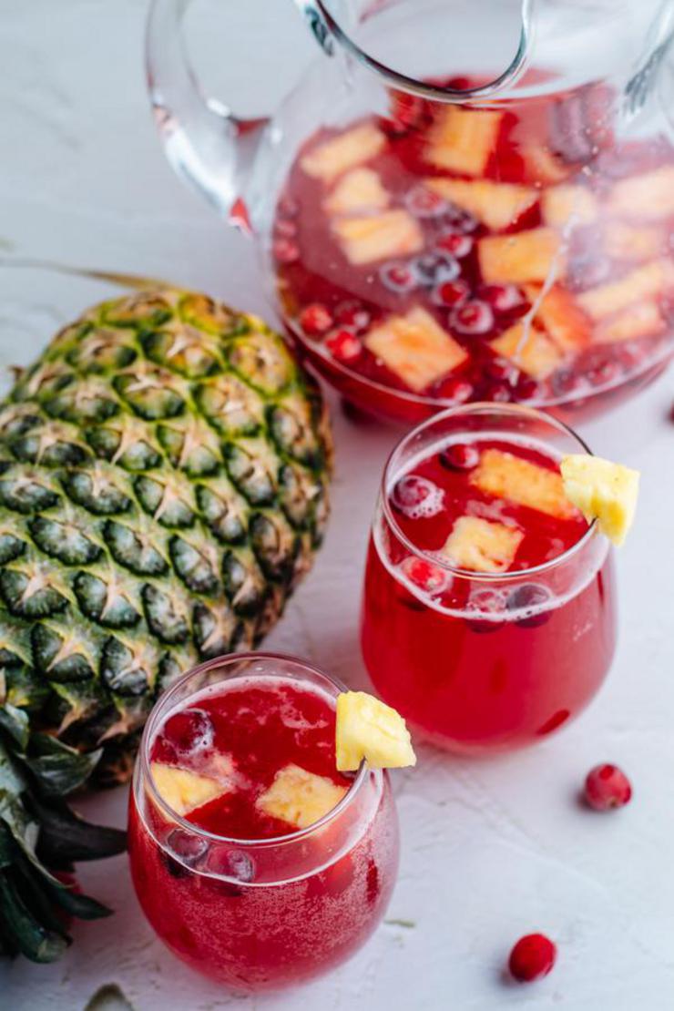 Alcohol Drinks Sparkling Cranberry Punch