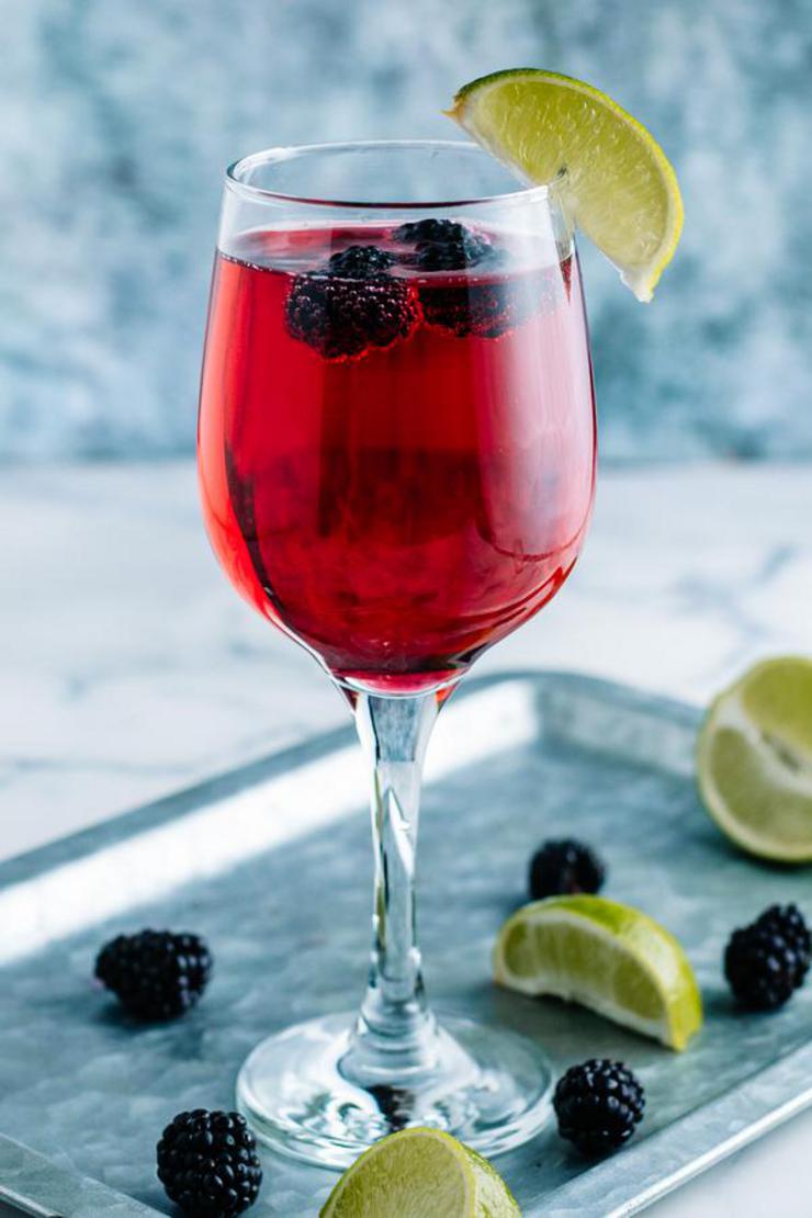 Alcoholic Drinks – BEST Blackberry Champagne Margarita Cocktail Recipe – Easy and Simple Alcoholic Drinks