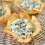 Easy Keto Spinach Artichoke Cheese Cups – Best Homemade Low Carb Spinach Artichoke Dip Cheese Cup Recipe – Finger Food – Appetizers – Snacks – Party Food – Quick – Simple