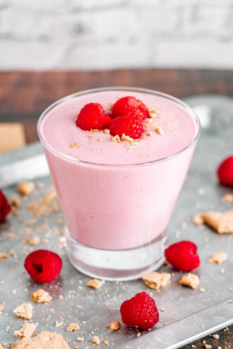 Smoothie – Best Homemade Raspberry Cheesecake Smoothie Recipe – {Easy} Breakfast – Snacks – Desserts – Quick – Simple – Healthy