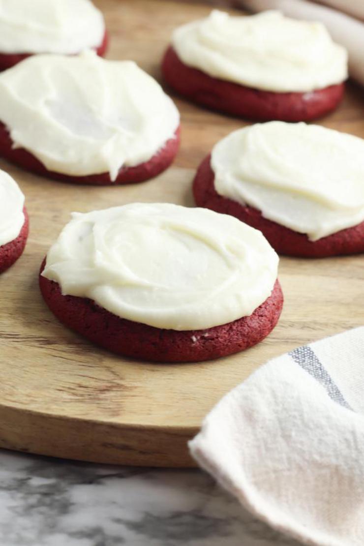 Red Velvet Cookies – BEST Cookie Recipe – {Easy} Homemade Red Velvet Cookie Idea – Party Food – Desserts – Snacks