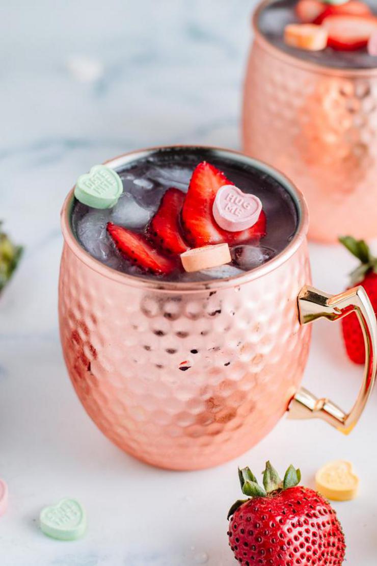 Alcoholic Drinks BEST Strawberry Moscow Mule Recipe Easy And Simple 