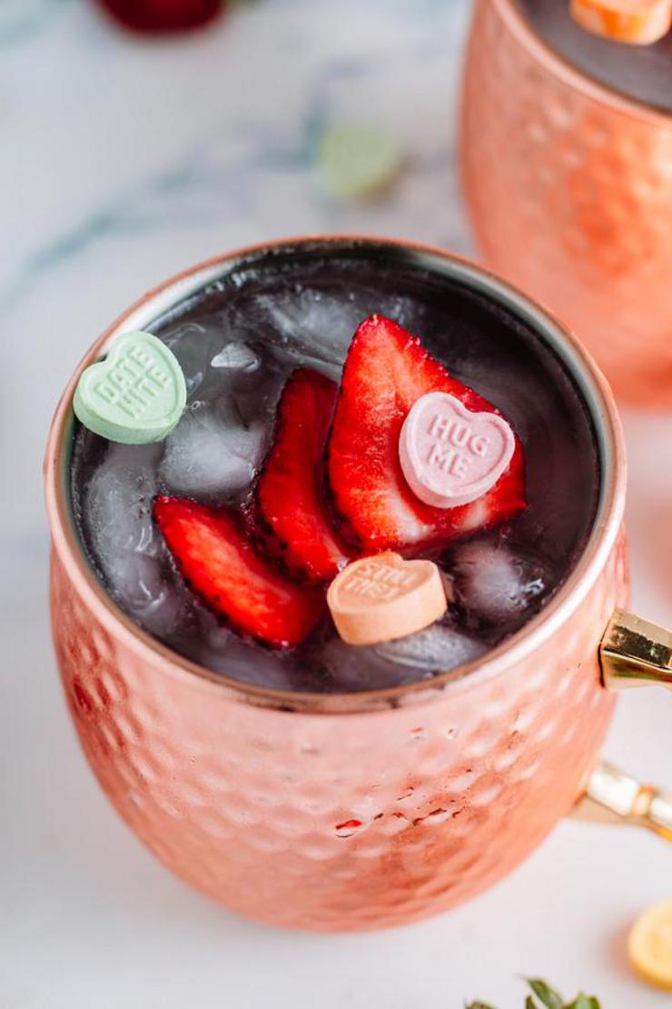 Alcohol Drinks Strawberry Moscow Mule