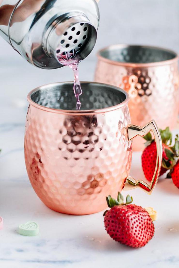 Alcohol Drinks Strawberry Moscow Mule